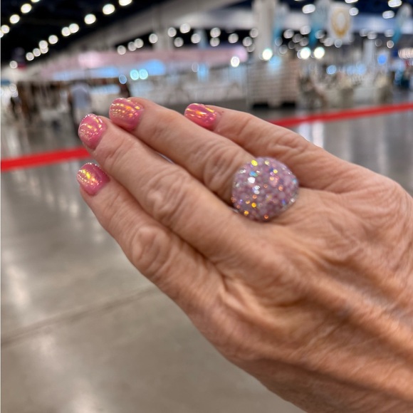 NWT Gorgeous Austrian Crystal / 925 Silver Size 6.5 ring from Mosaico - Picture 4 of 10